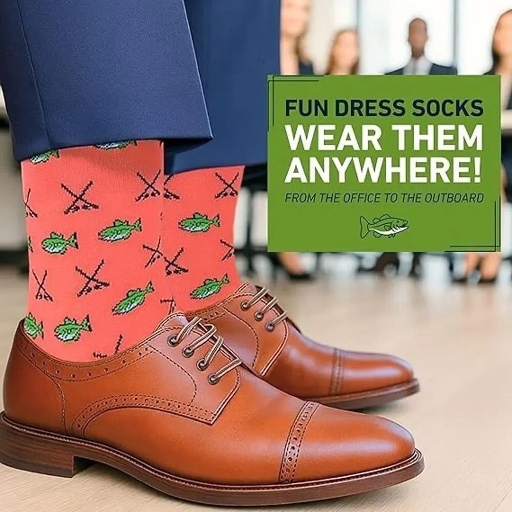 I’ll Rather Be Chasing Men Crew Socks Fishing